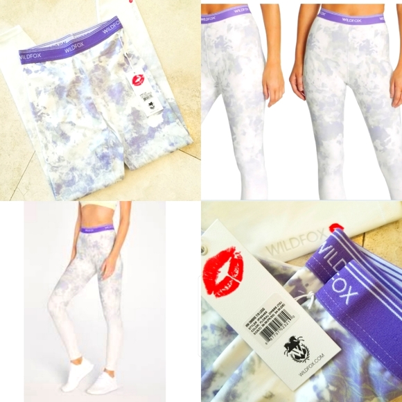 Wildfox Pants - Wild Fox Ombre Tie Dye High Waist Athletic Athleisure Legging Pants NWT